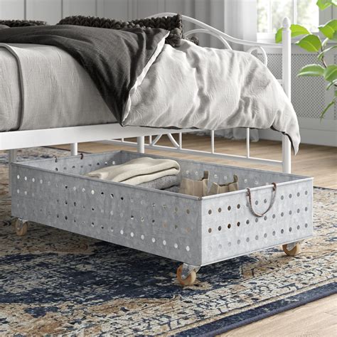 metal under bed storage boxes|decorative under bed storage boxes.